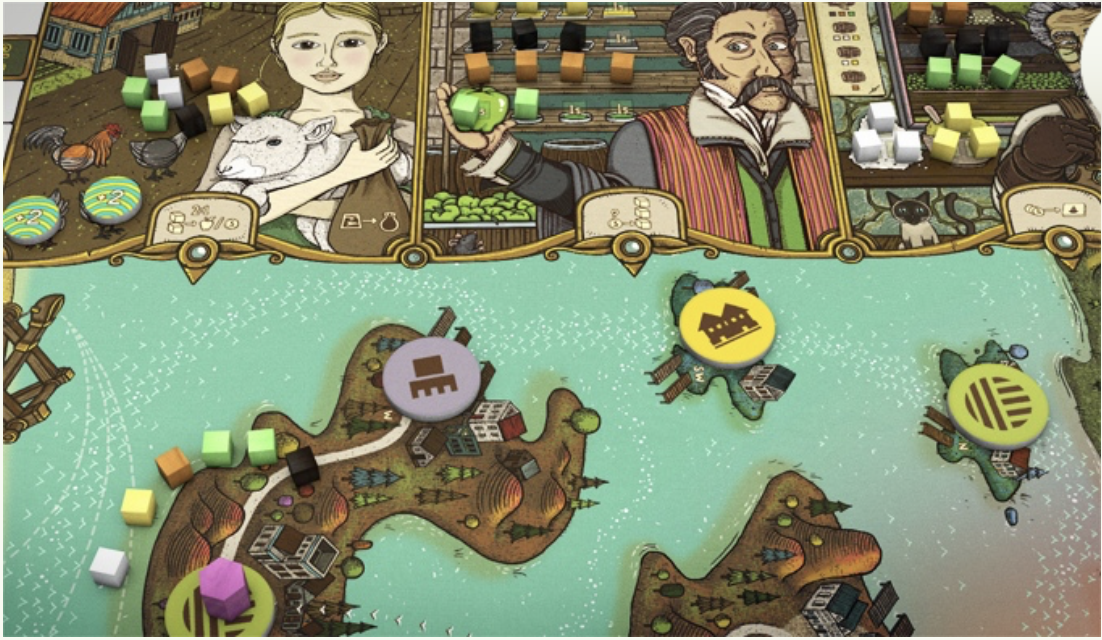 A picture of the game board